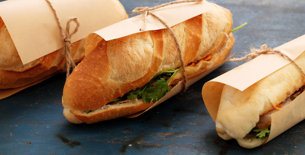 Vietnamese baguette sandwich (Banh Mi)
